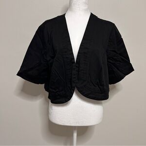 Dressbarn Women's 3X Sophisticated Black Shrug Versatile Casual/Formal Occasions